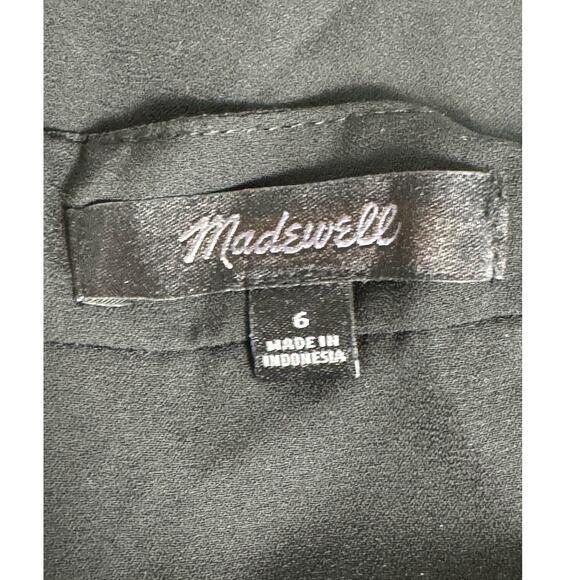 NWOT Madewell Square-Neck Wide-Leg Sleeveless Jumpsuit True Black Size 6 - Picture 5 of 14